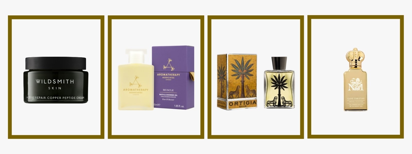 Pique Picks from the Fortnum & Mason Beauty Advent Calendar 2026: Wildsmith Copper Peptide Cream, Aromatherapy Associates De-Stress Muscle Bath & Shower Oil, Ortigia Zagara Body Oil and Clive Christian No.1 Feminine Parfum