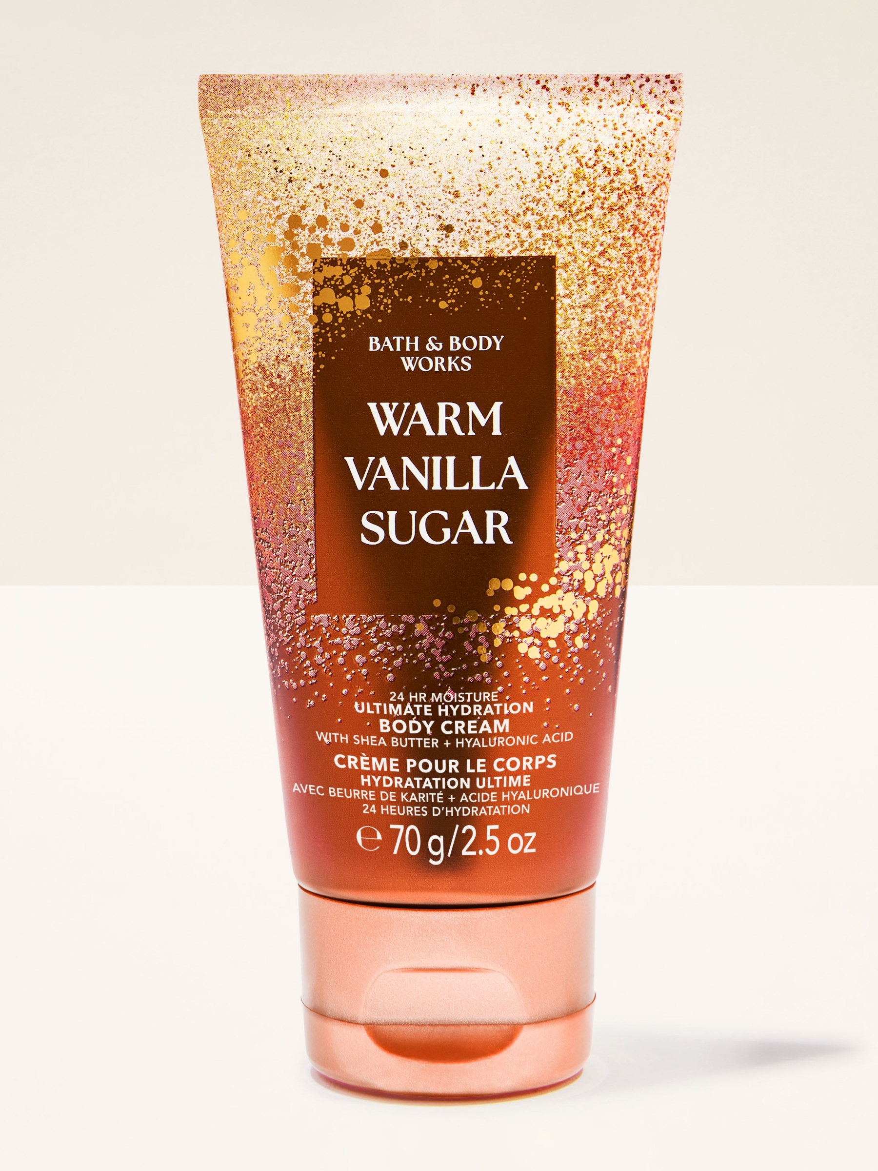 Bath & Body Works Warm Vanilla Sugar Mini Body Cream 70g, one of the twelve products in the 2026 advent calendar