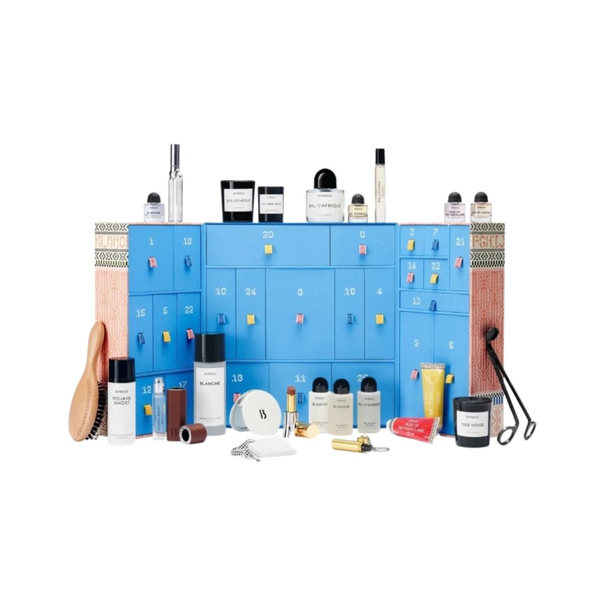 Byredo Advent Calendar 2026 with its perfumes, candles and accessories