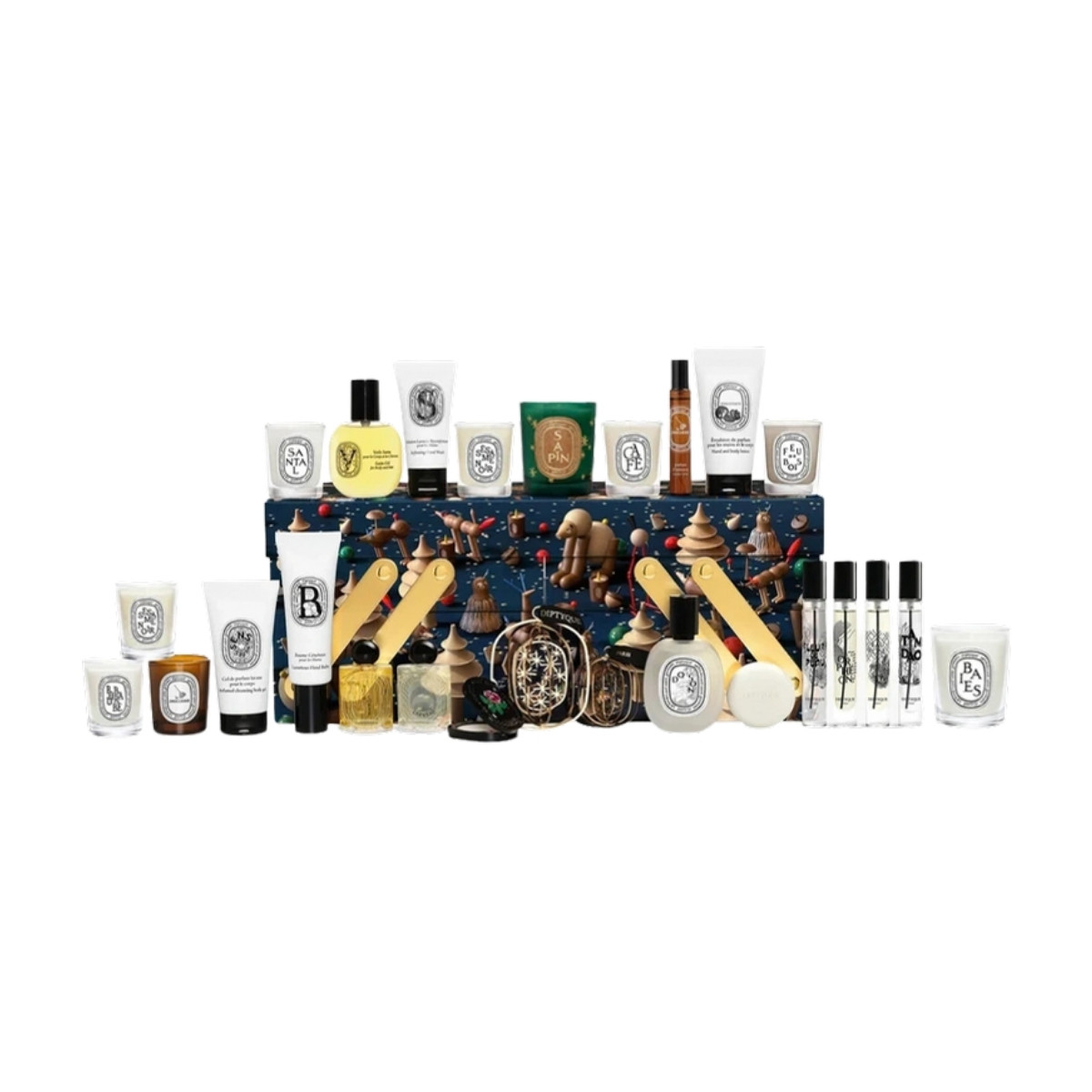Diptyque Advent Calendar 2026 with its candles, fragrances and body care
