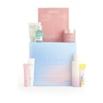 The Selfridges K-Beauty Skincare Kit gift box with its eight Korean skincare products arranged around it