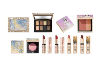 Bobbi Brown x The Met 2026 collection: the 8 Eyeshadow Palette, Brightening Blush and Luxe Eyeshadow shown closed and open, with the Luxe Lipsticks and Extra Lip Tinted Balms